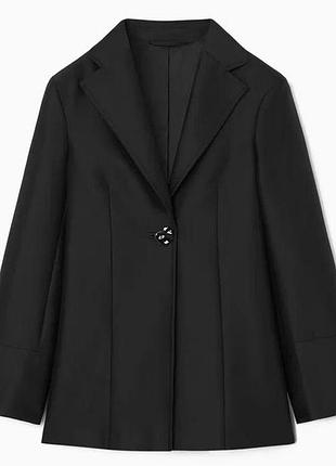 Новий. піджак з вовною cos brooch-detail wool-blend blazer оригінал.зі свіжих колекцій