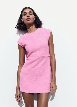 Сукня рожева махра zara l