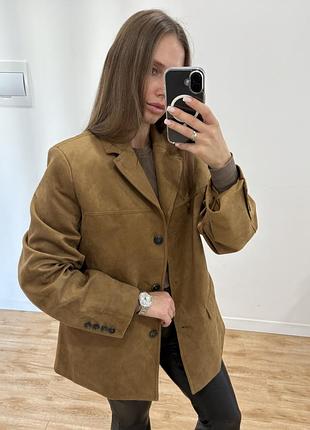 Стильний жакет піджак блейзер жіночий h&m під замшу