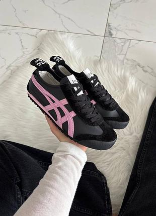 Кросівки asics onitsuka tiger mexico 66 black pink cotton candy  арт 5093