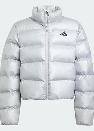 Куртка adidas synthetic down glam kids срібляста
