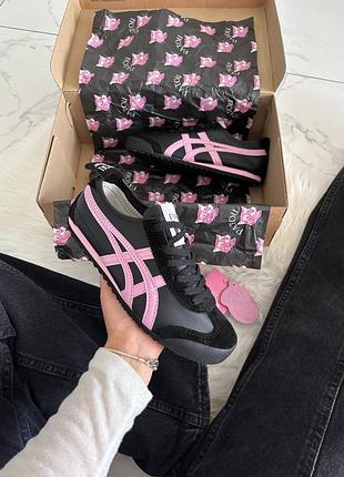 Кроссовки asics onitsuka tiger mexico 66 black pink cotton candy арт 5093