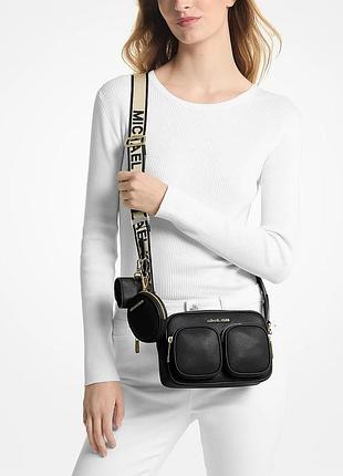 Шкіряна сумка кросбоді з гаманцем і кейсом для навушників jet set michael kors