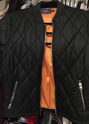 Куртка чоловіча topman бомбер чорна 2