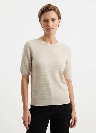 Кремовий джемпер преміального бренду hawick cashmere