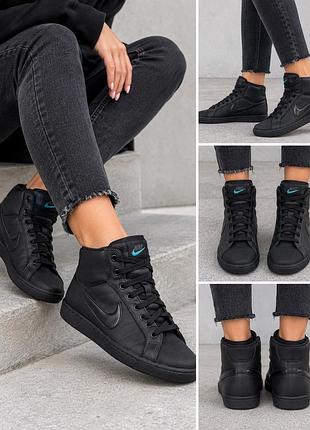 Шкіряні високі кросівки кеди nike court tradition mid (оригінал) — розмір 36 (23 см)
