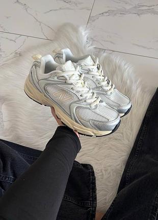 Кросівки new balance 530 white silver beige  арт 4118