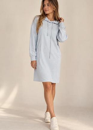 🩵 сукня-худі new look, колір ніжно-блакитний, oversize