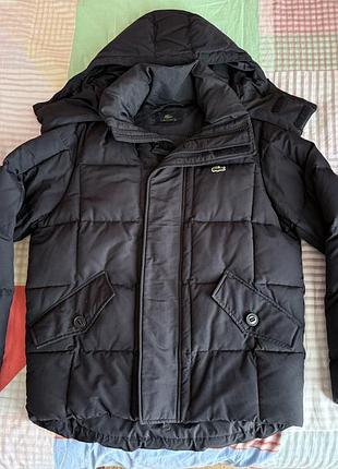 Чоловіча зимова куртка lacoste чорна, розмір 48