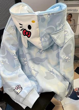 Жіноча кофта sanrio hello kitty з капюшоном