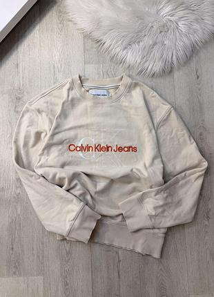 Світшот чоловічий calvin klein jeans бежевий xl