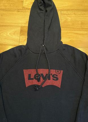 Чоловічий чорний худі levis m 2