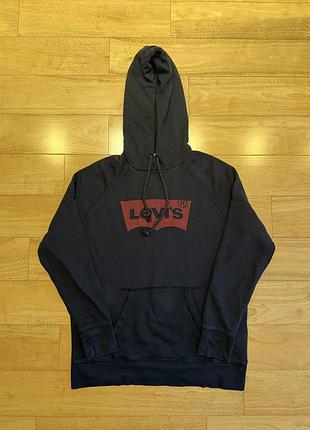 Чоловічий чорний худі levis m