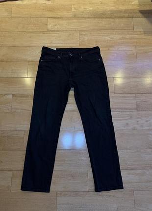 Чоловічі чорні джинси h&m l (34/32)