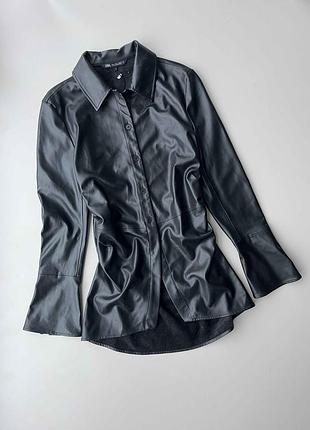 Кожаная блуза от zara