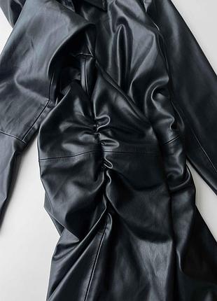Кожаная блуза от zara 4