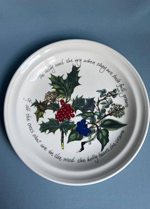 Порцелянова тарілка portmeirion the holly & the ivy