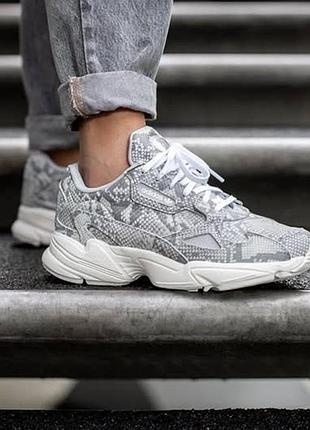 Кожа! кроссовки женские adidas falcon р. 41,5 стелька 26 см