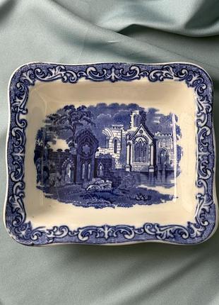 Вінтажна порцелянова тарілка abbey 1790 shredded wheat dish, англія