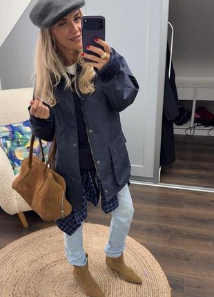 Куртка жіноча zara парка в робочому стилі