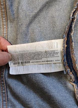 Джинсова куртка zara синього кольору 8