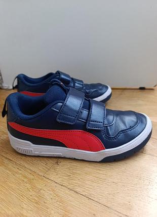 Кросівки puma для хлопчиків сині з червоним 21 см