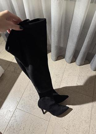 Жіночі ботфорти чорні