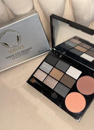 Лімітка! 😍тіні для повік versace палетка тіней з румʼянами неймовірно гарні відтінки тени для век