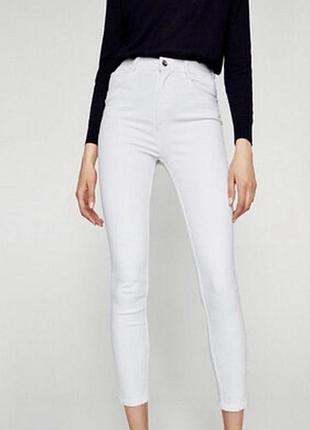 Білі стильні джинси zara skinny, xxs
