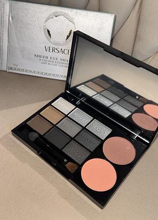 Лімітка! 😍тіні для повік versace палетка тіней з румʼянами неймовірно гарні відтінки тени для век
