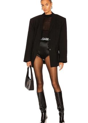 Колготи в дрібну сіточку з латексними мікрошортами calzedonia