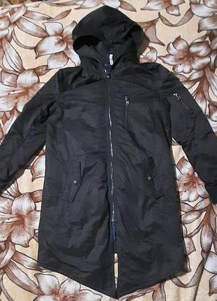 Удлиненная демисезонная куртка-парка h&amp;m divided (размер l-xl / eur 42) - состояние новой!