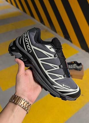 Кроссовки salomon xt-6 gore-tex black/grey