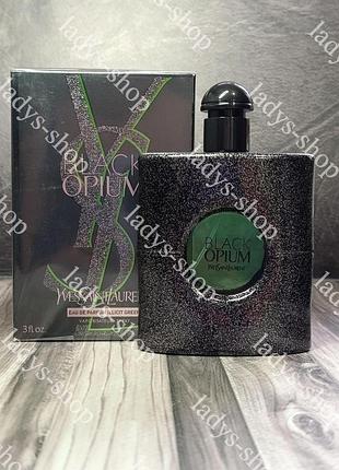 Жіноча парфумована вода yves saint laurent black opium illicit green (ів сен лоран блек опіум грін) 90 мл
