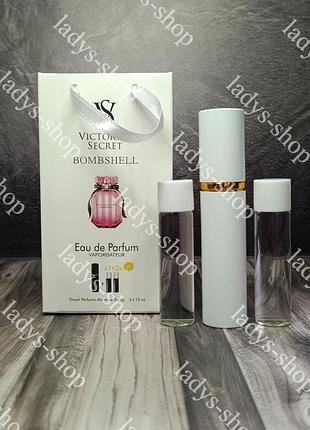 Духи женские victoria's secret bombshell (виктория сикрет бомбшел) 3*15 мл