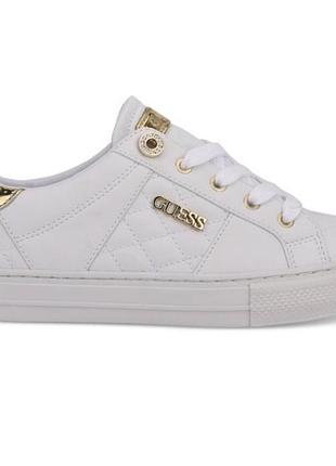 Кеди жіночі guess loven білі з золотом 38 розмір