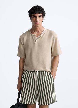 Футболка з ґудзиками zara s