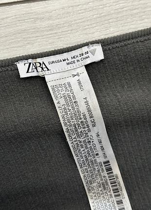 Чорний укорочений топ zara 3