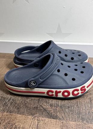 Сабо унісекс crocs bayaband clog темно-сині