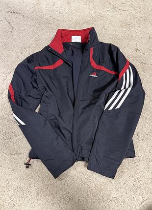 Вітрівка adidas чорна з червоним