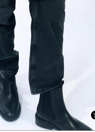 Zara шкіряні черевики челсі 6