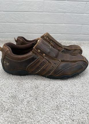 Чоловічі шкіряні лофери skechers diameter