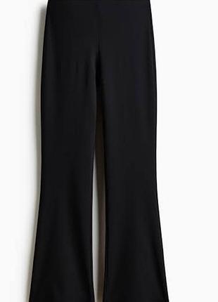 Укороченные брюки-клеш cropped kick flare от h&amp;m