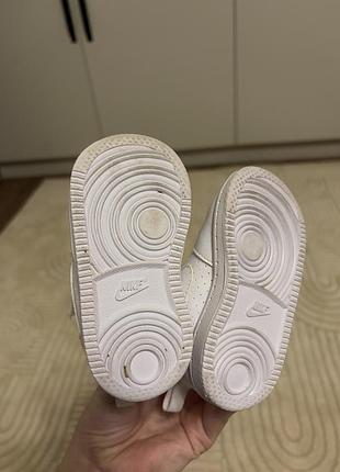 Кросівки дитячі nike білі на липучці 5
