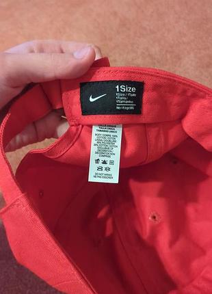 Кепка nike красная 3
