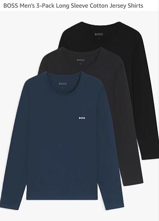 Нові оригінальні лонгсліви boss (hugo boss) | чоловічі кофти | розмір m