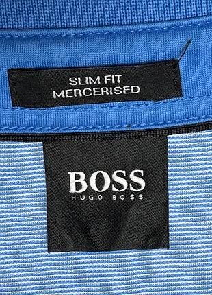 Чоловіче поло boss блакитне l бавовна 5