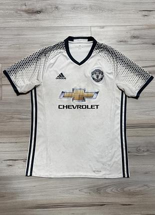 Футболка футбольная адидас манчестер adidas manchester united 2016/17 third, факт m, оригинал