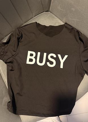 Футболка кроп топ busy s