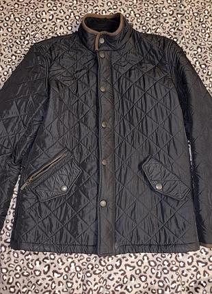 Куртка barbour стьобана з флісом, розмір m